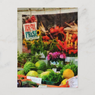 Carte Postale Le marché agricole