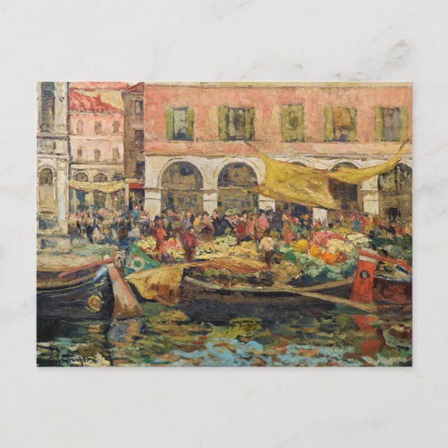 Carte Postale Le Marché aux légumes, Venise | Louis Abel-Truchet (Devant)