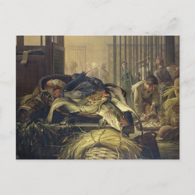 Carte Postale Le Marché Aux Poissons (Devant)