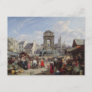 Carte Postale Le marché et la fontaine des Innocents