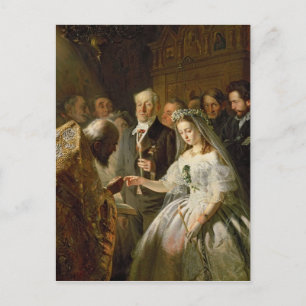 Carte Postale Le mariage arrangé, 1862