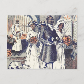 Carte Postale Le Mariage de Mlle Samantha Johnson