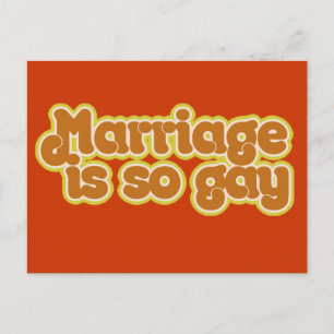 Carte Postale Le mariage est si gay