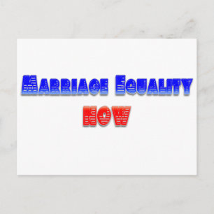 Carte Postale Le mariage pour tous maintenant !