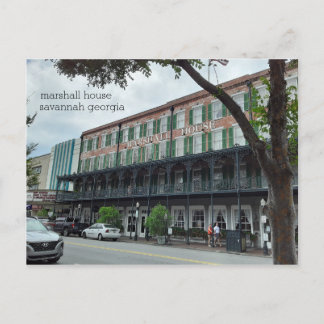 Carte Postale le marshall hanté maison savannah georgia