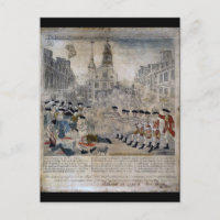 Le massacre de Boston par Paul Revere 1770