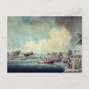 Carte Postale Le match d'aviron à Richmond