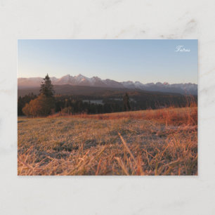 Carte Postale Le matin des Tatras