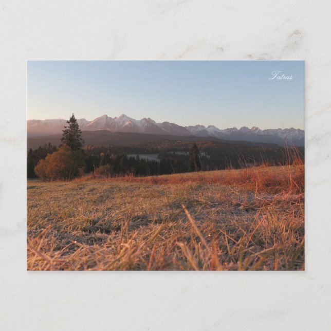 Carte Postale Le matin des Tatras (Devant)