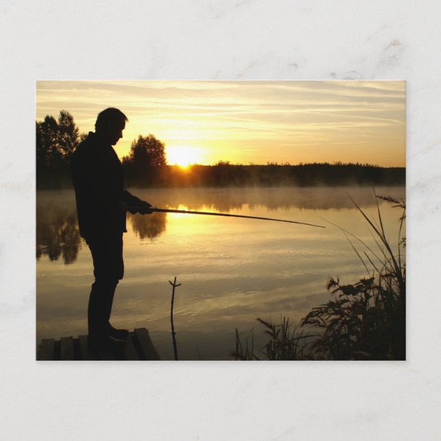 Carte Postale Le matin du pêcheur (Devant)