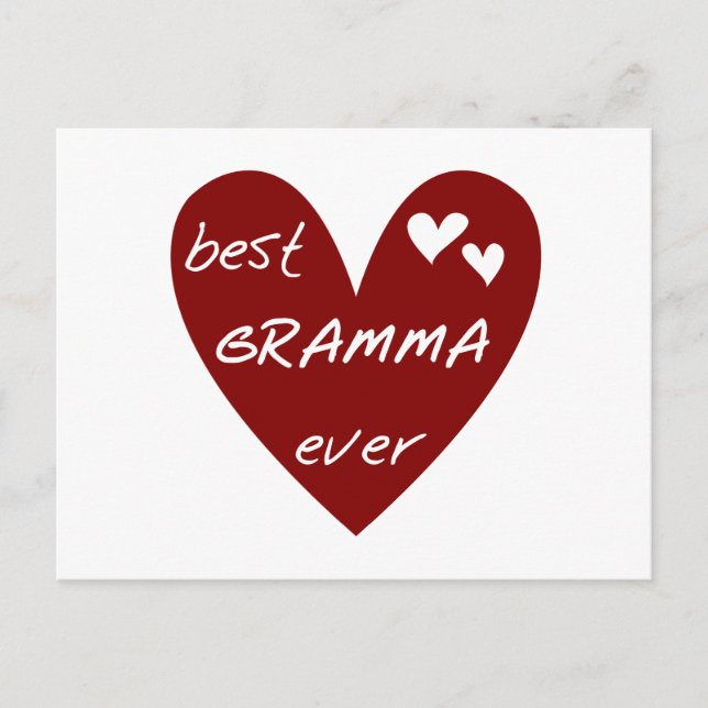 Carte Postale Le meilleurs T-shirts et cadeaux de Gramma de (Devant)