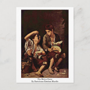 Carte Postale Le Mélon Mangé Par Bartolome Esteban Murillo