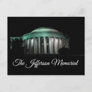 Carte Postale Le mémorial de Jefferson la nuit