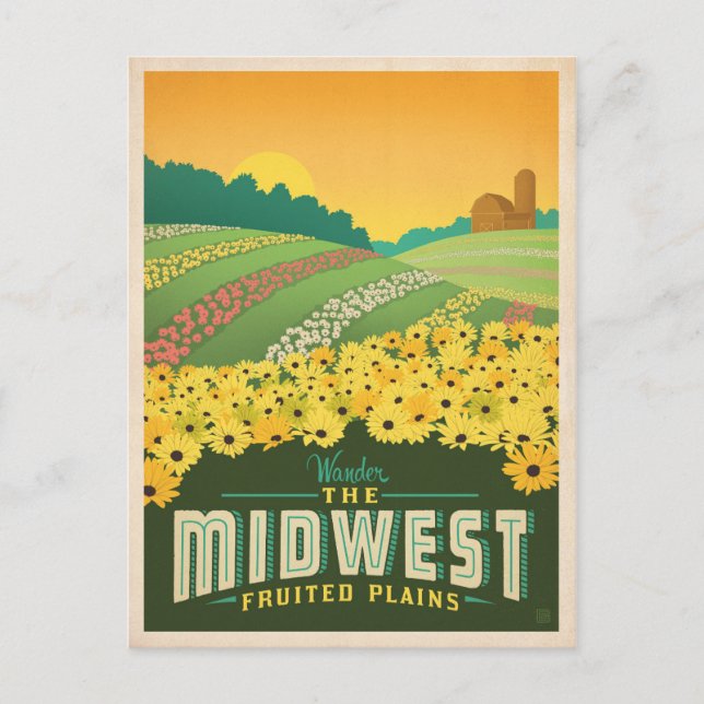 Carte Postale Le Midwest | États-Unis (Devant)