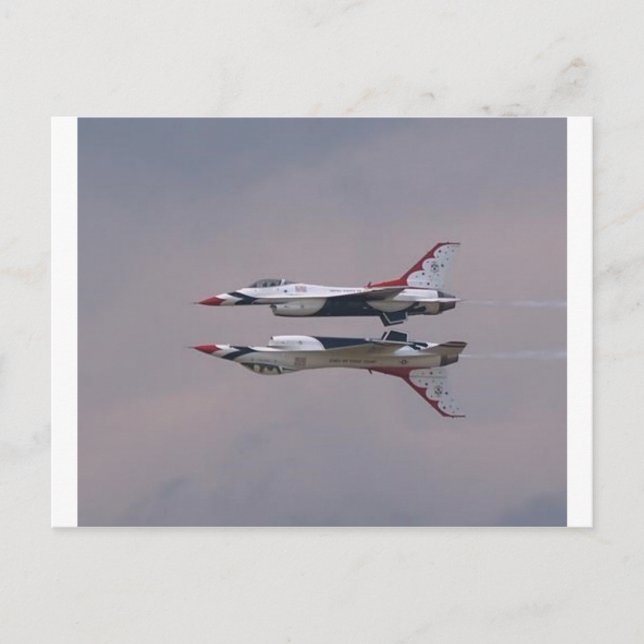 Carte Postale Le miroir de Thunderbird volent par (Devant)