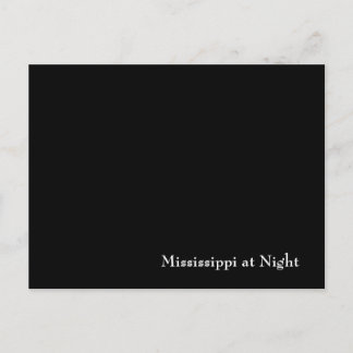 Carte Postale Le Mississippi la nuit