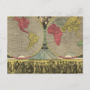 Carte Postale Le monde à un point de vue
