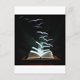 Carte Postale Le monde magique de la lecture