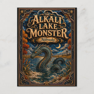 Carte Postale Le Monstre du Lac Alkali Nebraska Popcut Legends