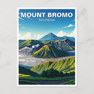 Carte Postale Le Mont Bromo Indonésie Voyage