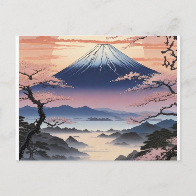 Carte Postale Le Mont emblématique du Japon (Devant)