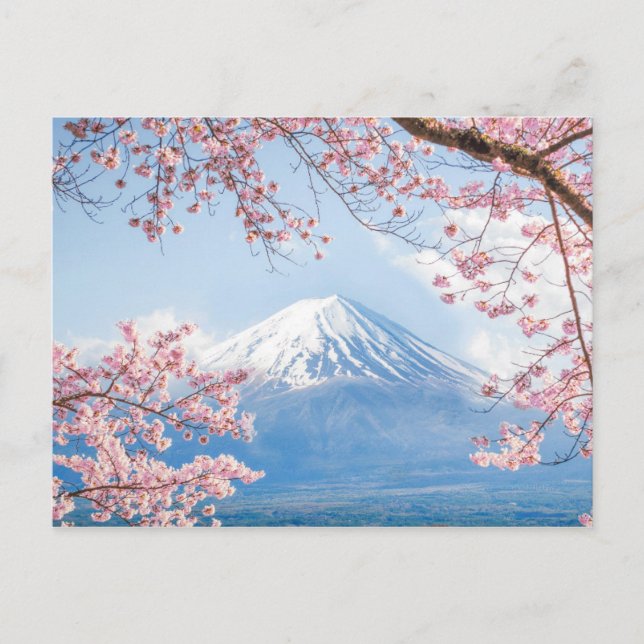 Carte Postale Le mont Fuji | Lac Kawaguchiko | Printemps Au Japo (Devant)