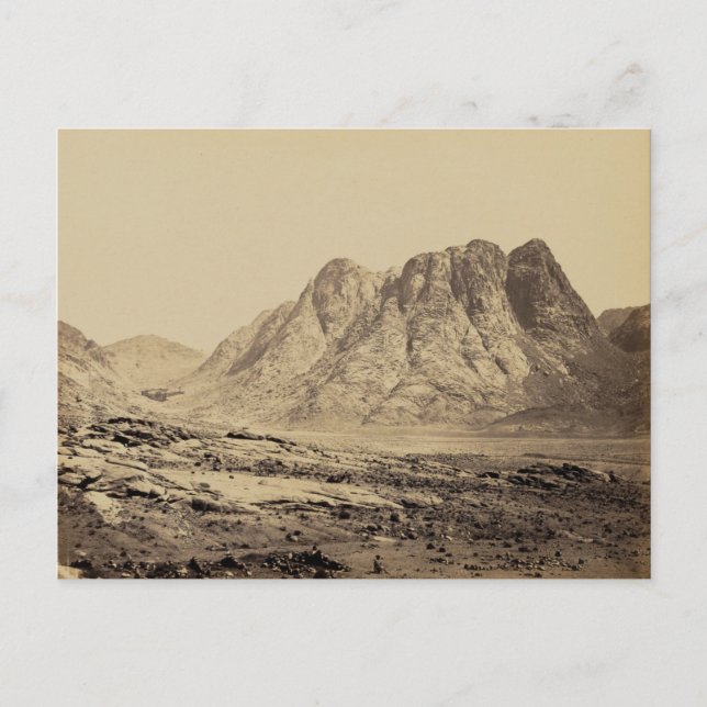 Carte Postale Le mont Horeb dans le désert du Sinaï (Devant)
