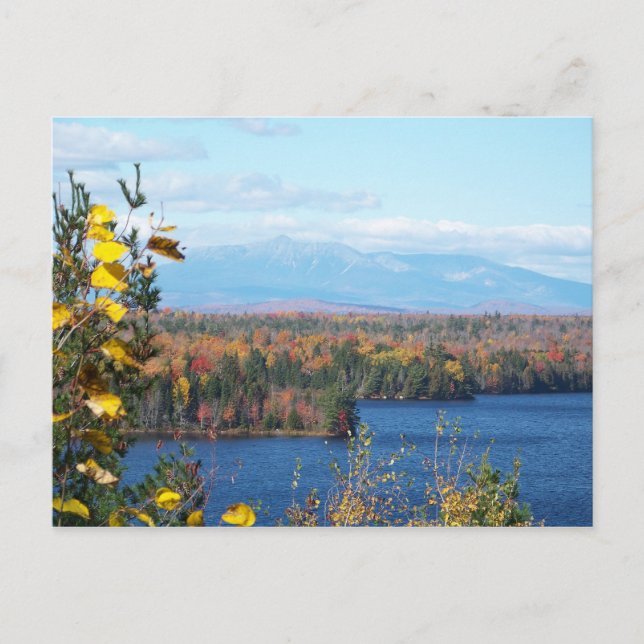 Carte Postale Le mont Katahdin à l'automne (Devant)