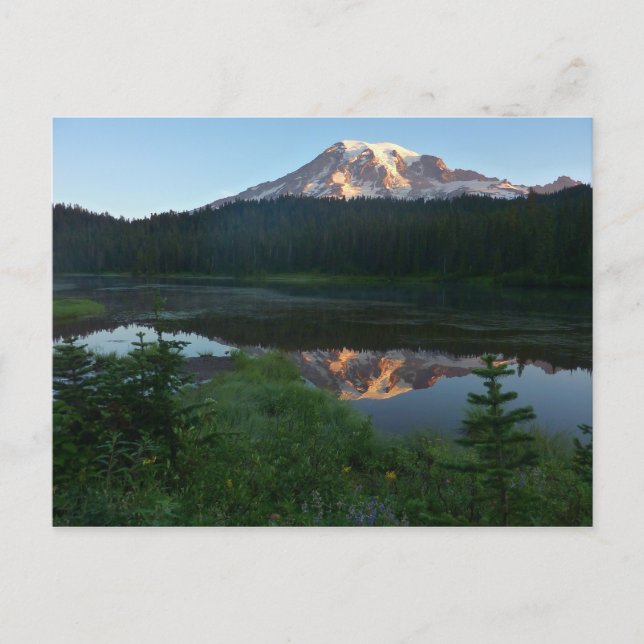 Carte Postale Le Mont Rainier reflété Sunrise II (Devant)