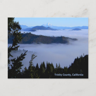 Carte Postale Le mont Shasta au-delà du brouillard...