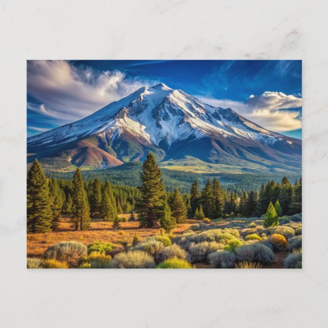 Carte Postale Le mont Shasta California Nature (Devant)