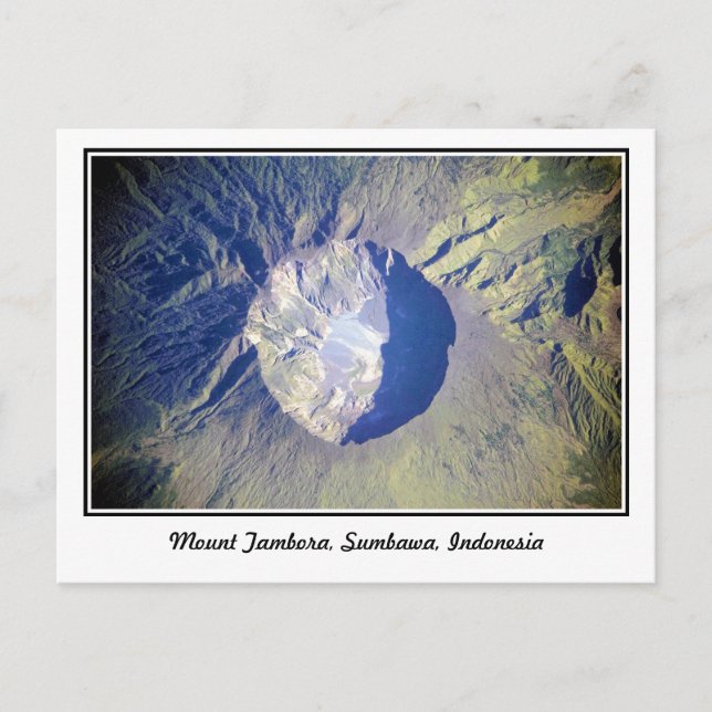 Carte Postale Le mont Tambora Sumbawa Indonésie (Devant)