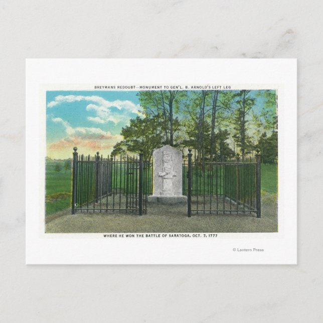 Carte Postale Le monument à la jambe gauche du général Benedict  (Devant)