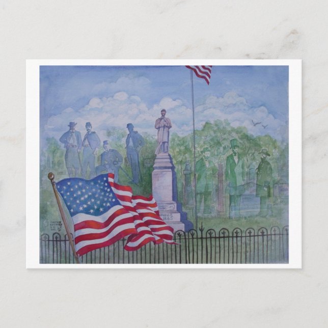 Carte Postale Le Monument de la Guerre Civile à Wilton, Iowa (Devant)