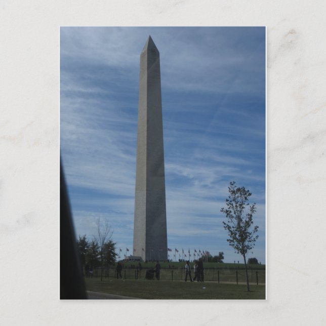 Carte Postale Le monument de Washington (Devant)