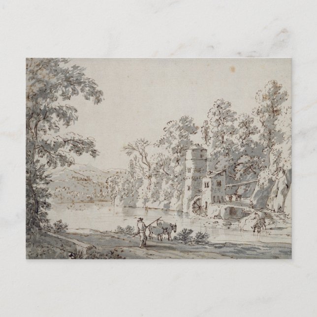 Carte Postale Le moulin à eau de la Ford (Devant)