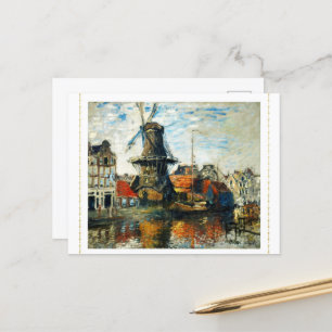 Carte Postale Le moulin à vent, Claude Monet 1871