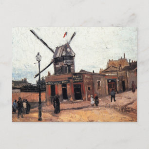 Carte Postale Le Moulin de la Galette par Vincent van Gogh