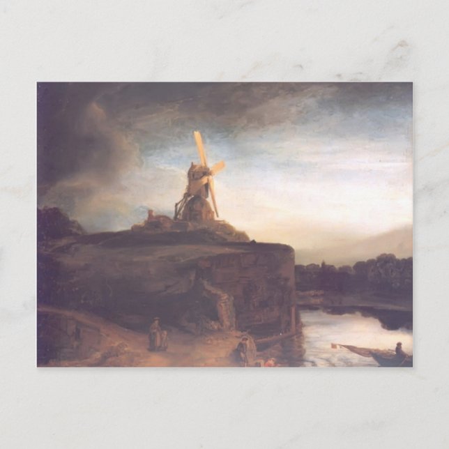 Carte Postale Le moulin de Rembrandt (Devant)