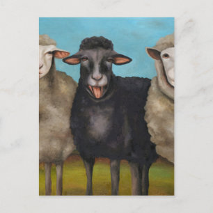 Carte Postale Le mouton noir