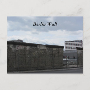 Carte Postale Le mur de Berlin
