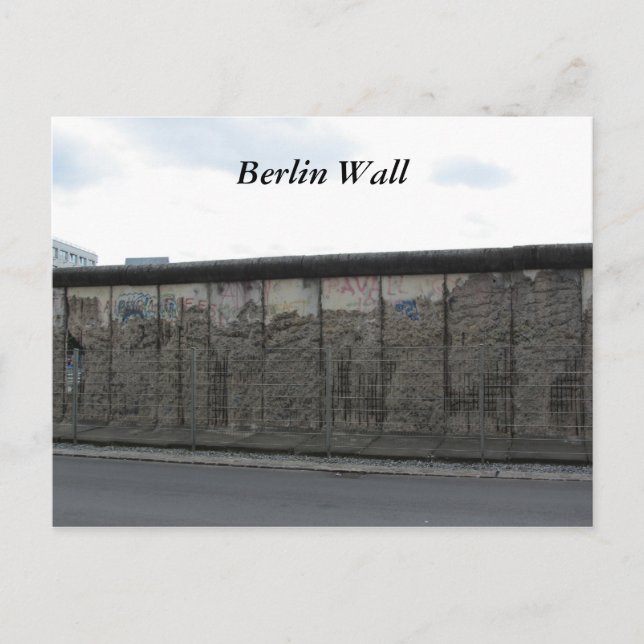 Carte Postale Le mur de Berlin (Devant)