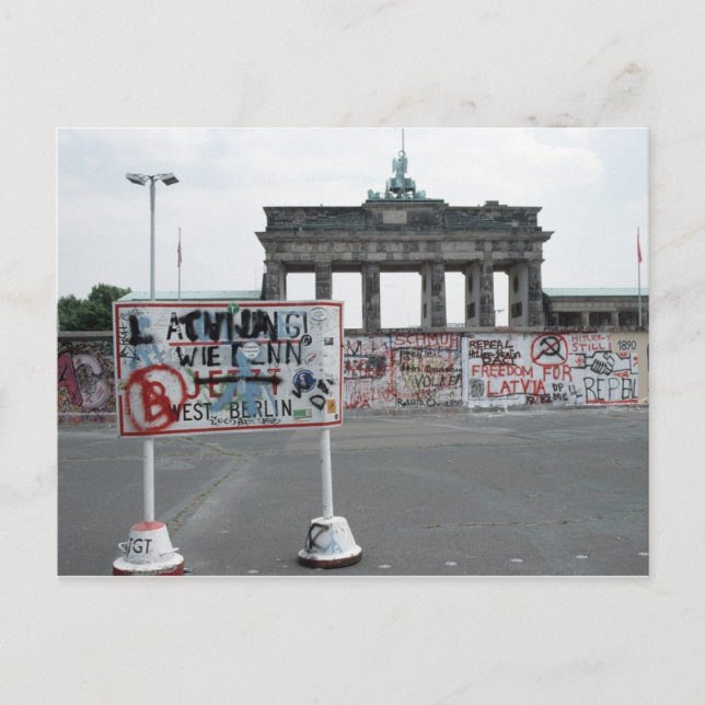 Carte Postale Le mur de Berlin (Devant)