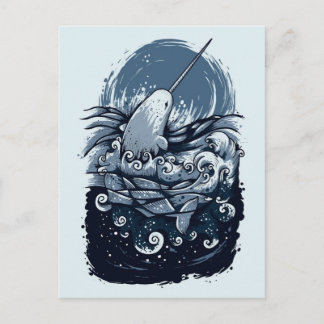 Carte Postale Le Narwhal