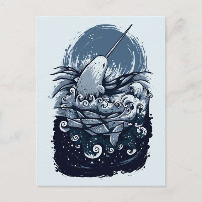 Carte Postale Le Narwhal (Devant)