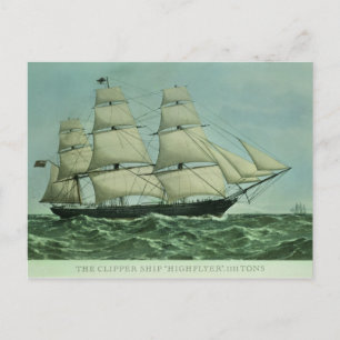 Carte Postale Le navire Clipper 'Highflyer', 1111 tonnes