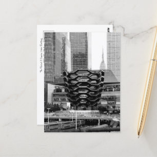 Carte Postale Le navire et l'Empire State Building