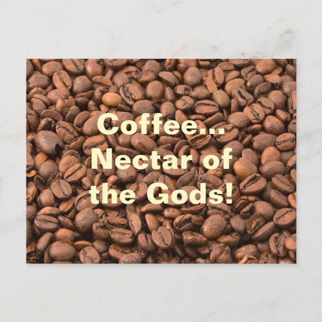 Carte Postale Le nectar de café des dieux ! (Devant)