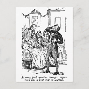 Carte Postale Le neveu de Scrooge (avec texte)