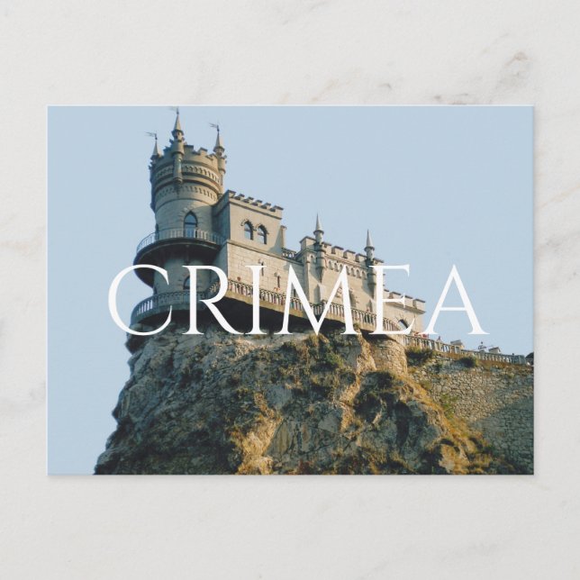Carte Postale Le nid de Castle Swallow en Crimée (Devant)